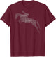Horse Lovers and Gifts Hunter Jumper Equestrian Black -Adults Classic Fit Short Sleeve S T-Shirt - T-Shirt | Maroon