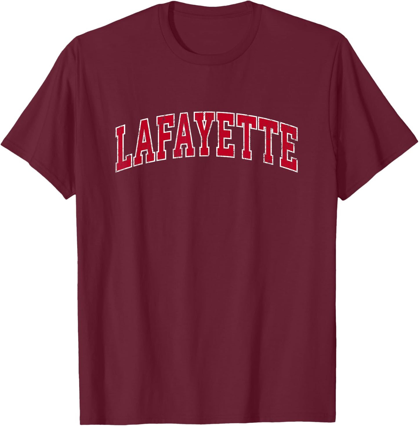 Lafayette California CA Vintage Sports Design Red Design T-Shirt - T-Shirt | Maroon