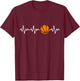Heartbeat Basketball T-Shirt - T-Shirt | Maroon
