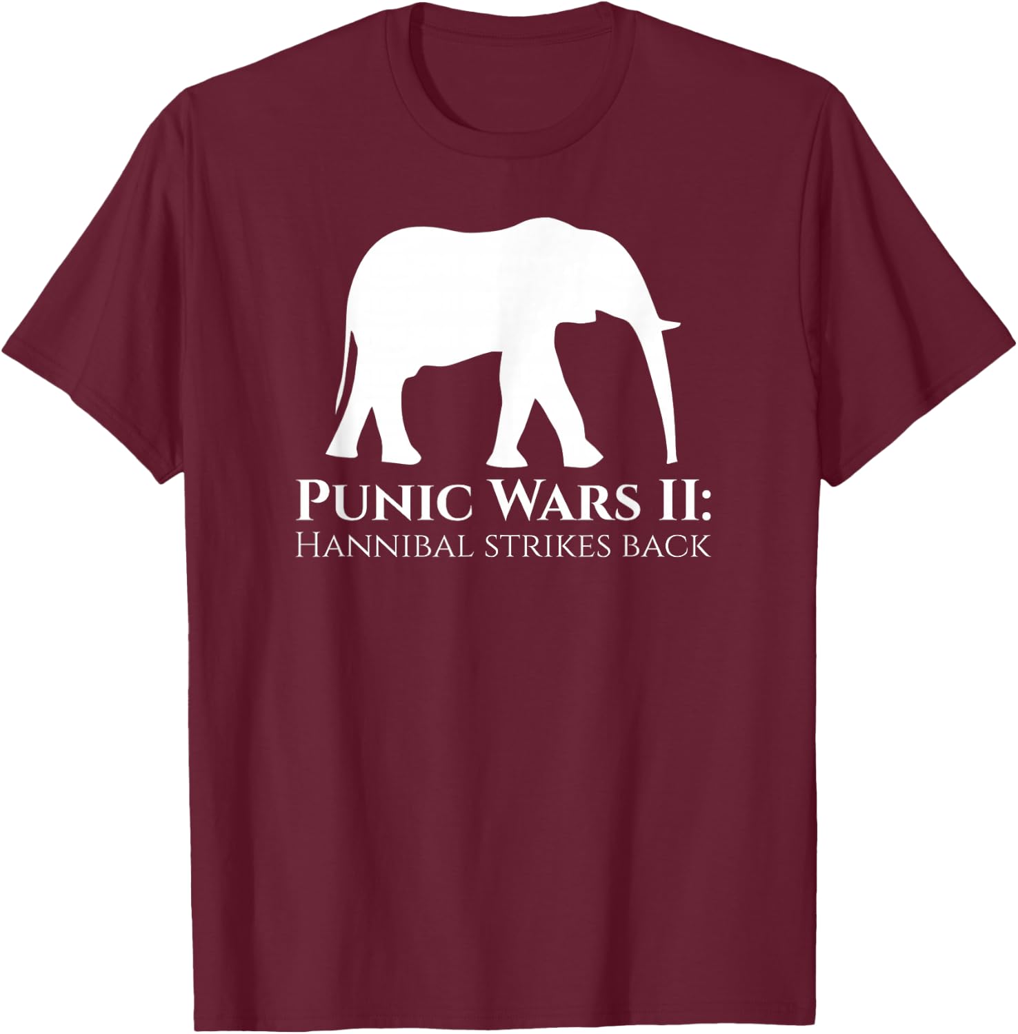 Classical History Second Punic War Hannibal Barca Carthage T-Shirt - T-Shirt | Maroon