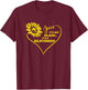 Sunflower Jesus Not Religion Relationship God Christian Gift T-Shirt - T-Shirt | Maroon