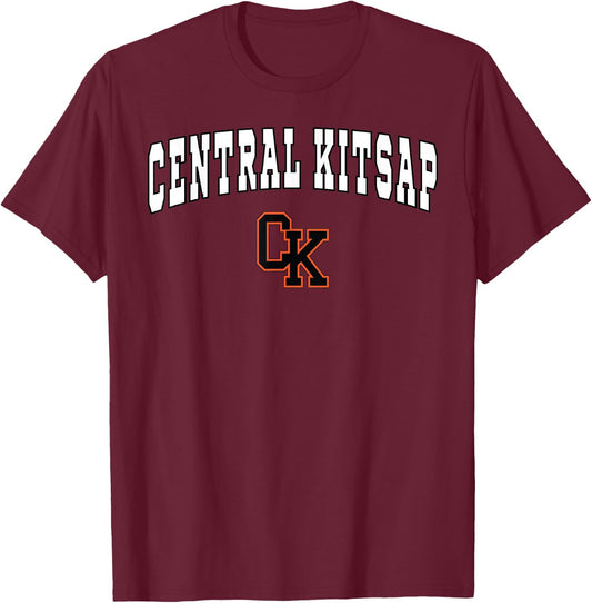 Central Kitsap High School Cougars T-Shirt - T-Shirt | Maroon