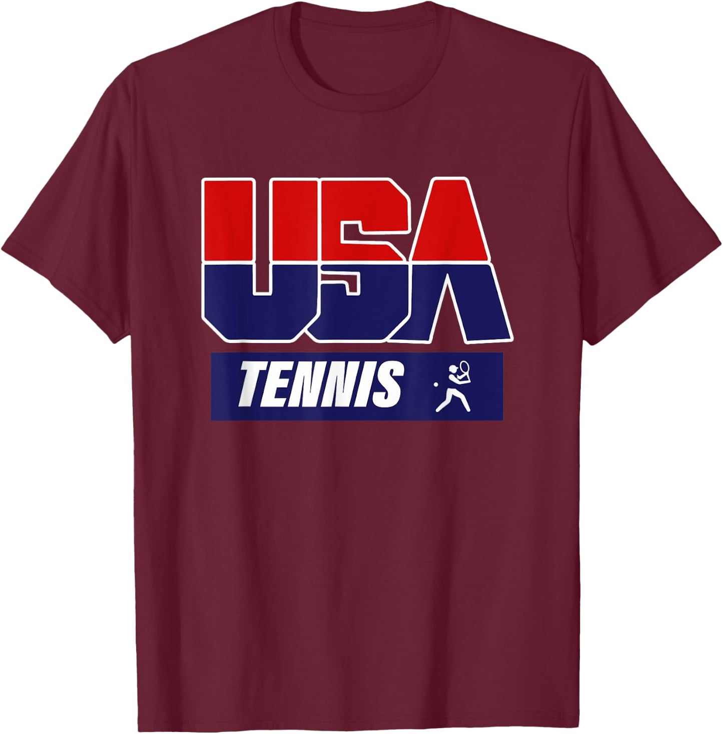 Tennis 2021 USA Team T-Shirt - T-Shirt | Maroon