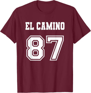 Jersey Style El Camino 87 1987 T-Shirt - T-Shirt | Maroon