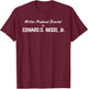 Directed by Ed Wood T-Shirt - T-Shirt | Maroon