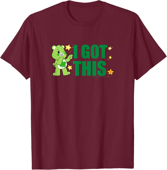 Care Bears Good Luck Bear I Got This Cute Cartoon T-Shirt - T-Shirt | Maroon