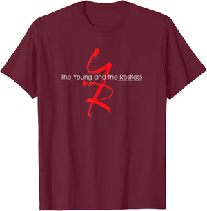 The Young & The Restless Full Color Logo T-Shirt - T-Shirt | Maroon