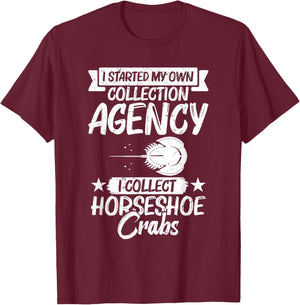 Horseshoe Crab Fossil Lover Biologist Xiphosura Encycloart T-Shirt - T-Shirt | Maroon