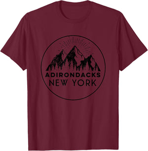 Adirondacks Shirt Women | Adirondacks New York Gift T-Shirt - T-Shirt | Maroon