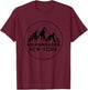 Adirondacks Shirt Women | Adirondacks New York Gift T-Shirt - T-Shirt | Maroon