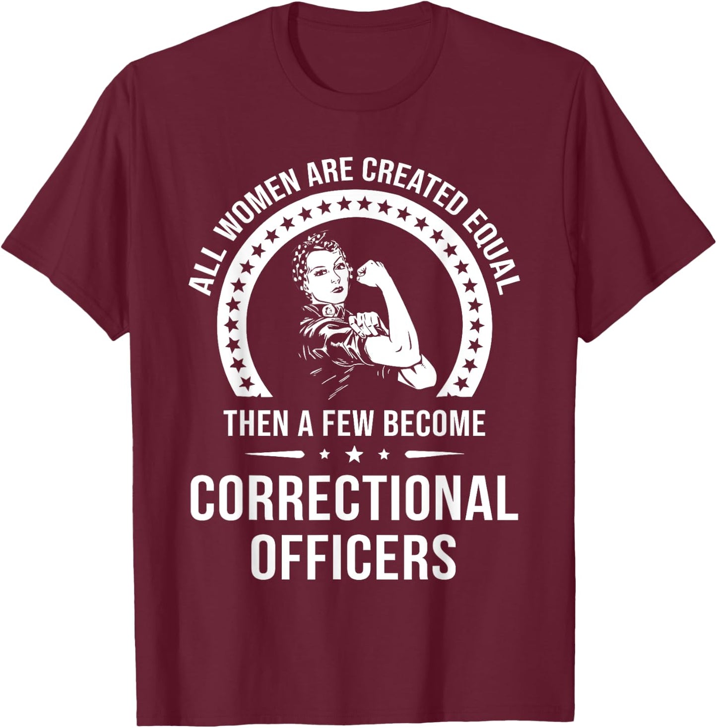 Correctional Officer Shirt | Correctional Officer T-Shirt - T-Shirt | Maroon