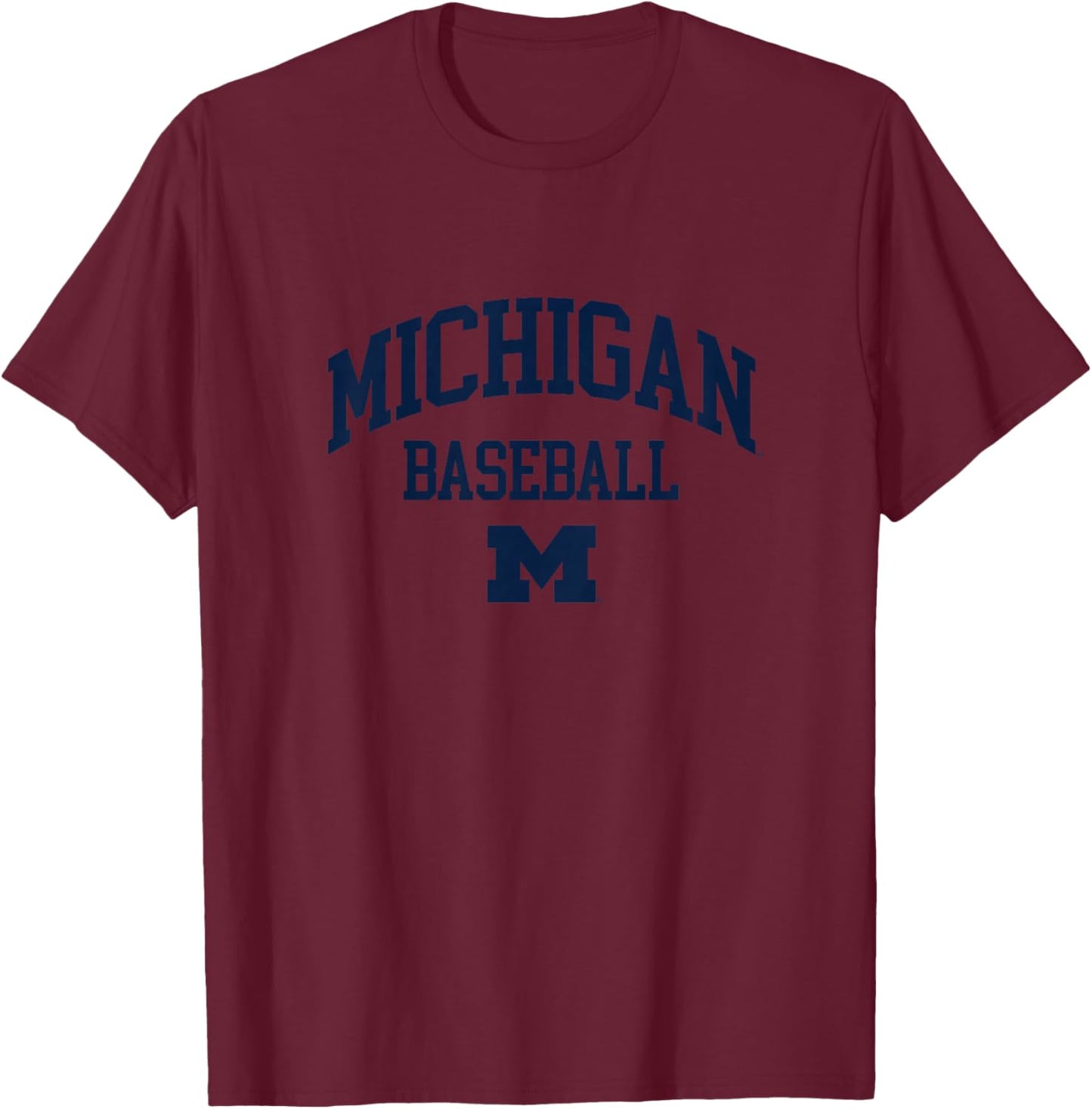 Kids University of Michigan Wolverines U of M Baseball T-Shirt - T-Shirt | Maroon