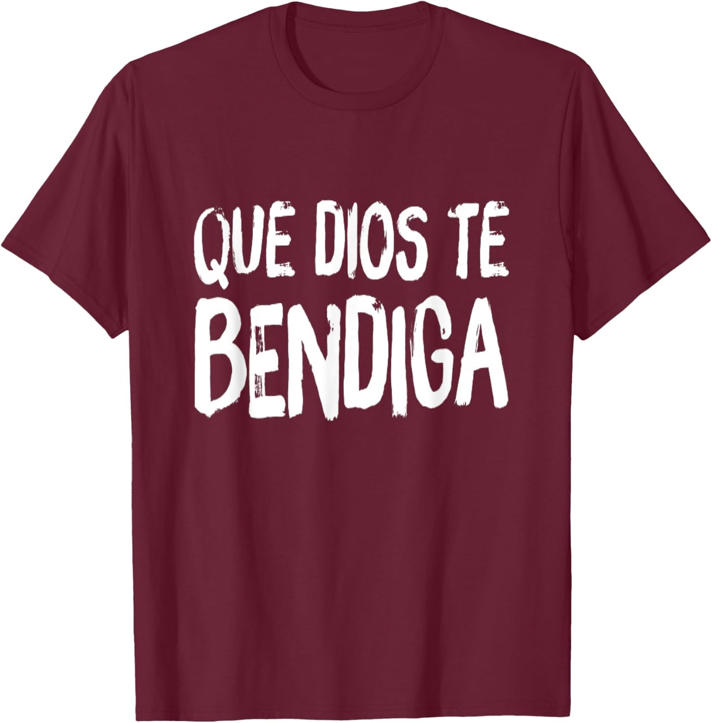 Que Dios Te Bendiga God Bless you Cristiana Espanol Spanish T-Shirt - T-Shirt | Maroon