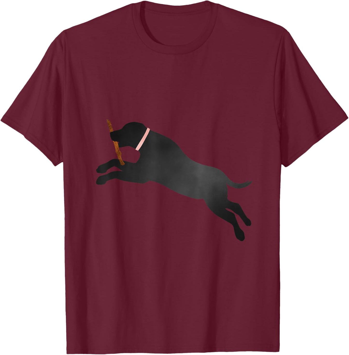 Labrador Retriever Black Lab Dog Lover T-Shirt - T-Shirt | Maroon