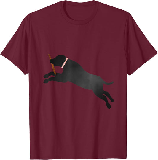 Labrador Retriever Black Lab Dog Lover T-Shirt - T-Shirt | Maroon