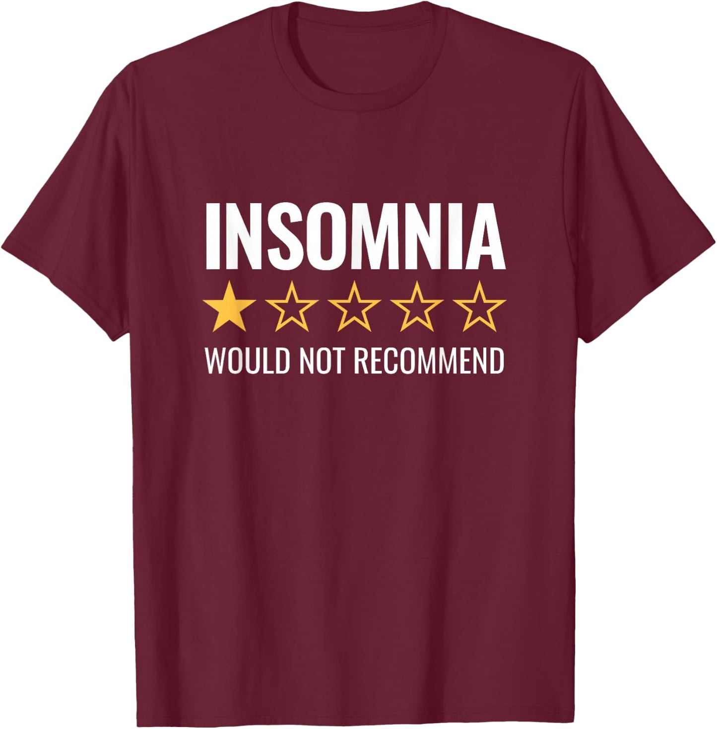 Funny Cannot Sleep Meme for Insomniacs - Difficulty Sleeping T-Shirt - T-Shirt | Maroon