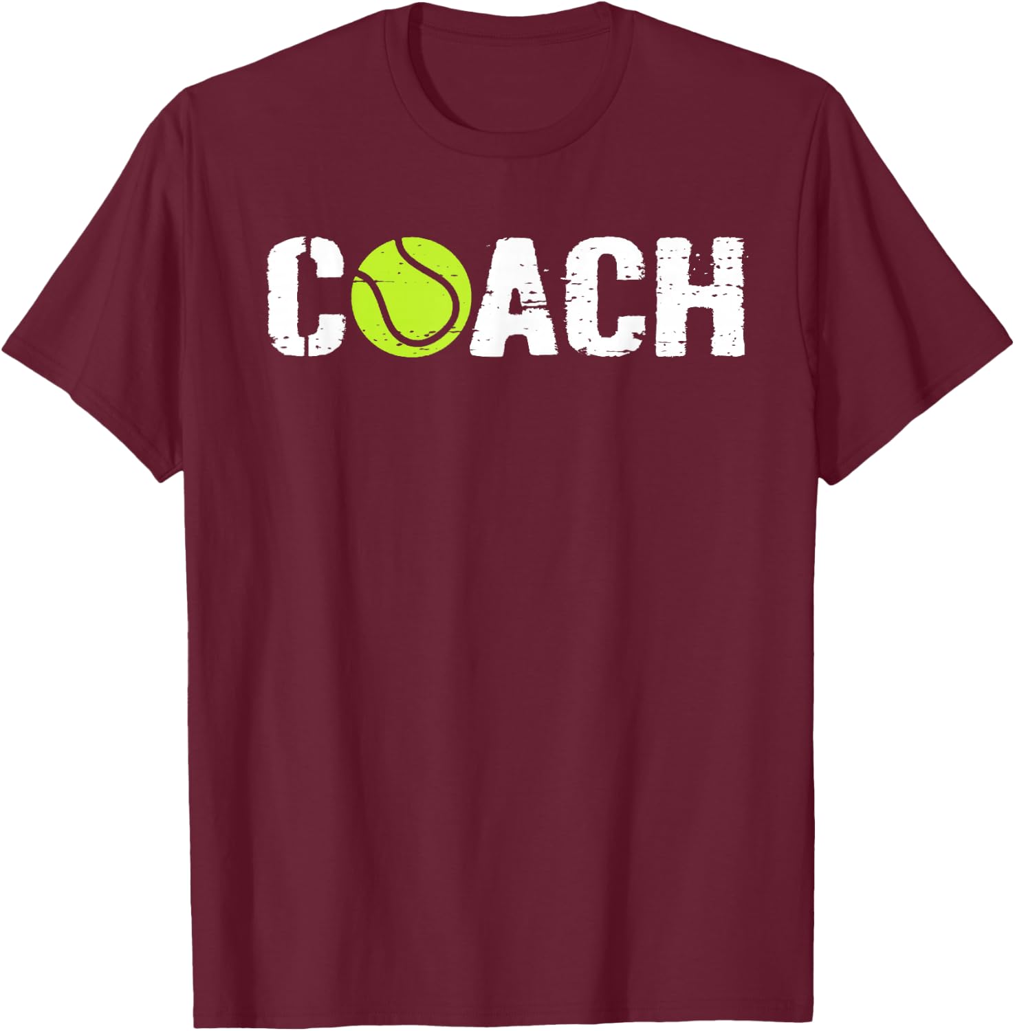 Tennis Coaches Costume Retro Tennis Coach Men Women T-Shirt - T-Shirt | Maroon