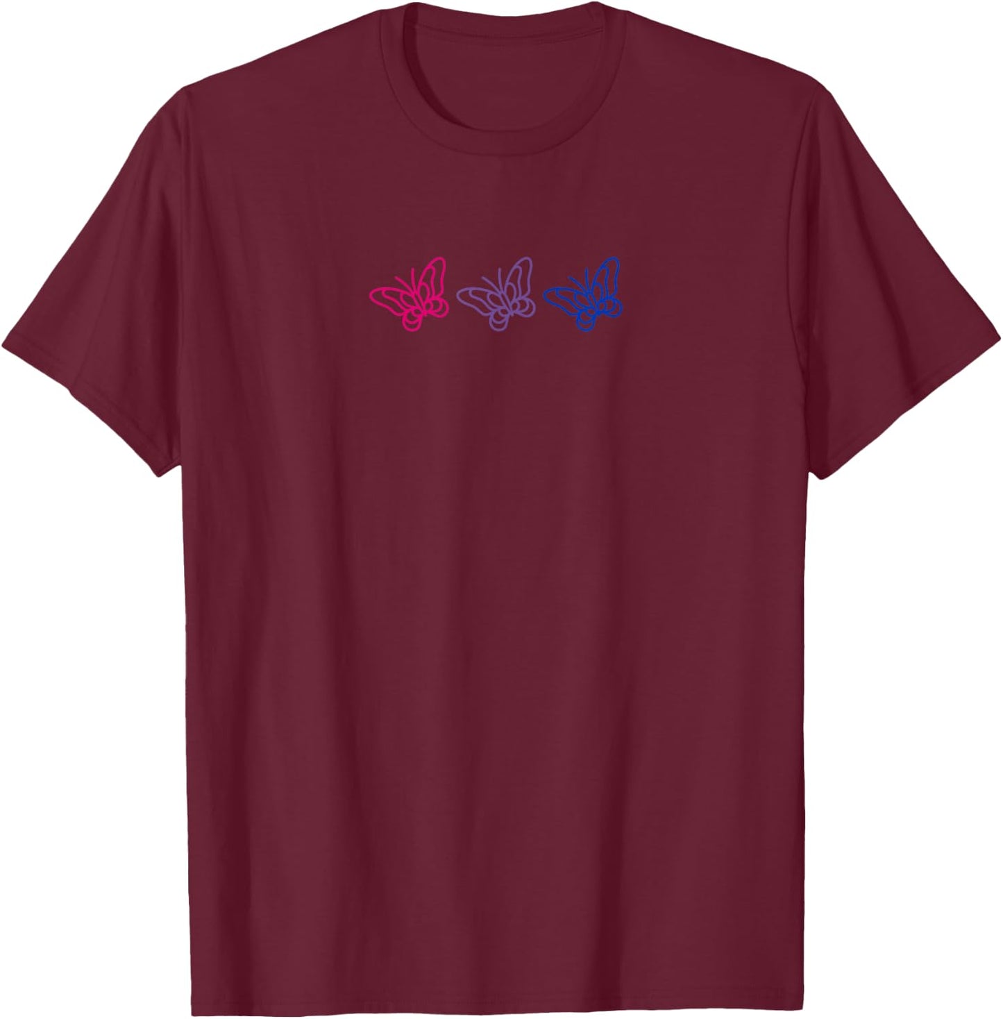 Bisexual Pride Shirt Subtle Bi Pride Gay Pride T-Shirt - T-Shirt | Maroon