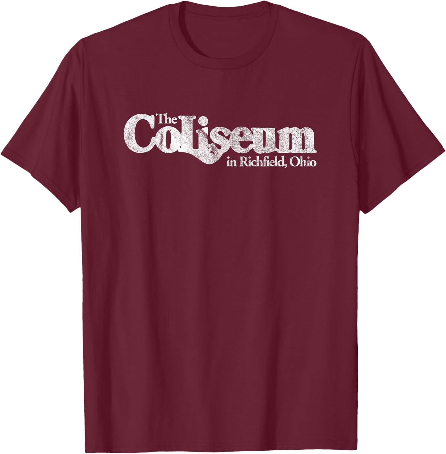 Vintage Richfield Coliseum Cleveland Shirt T-Shirt - T-Shirt | Maroon