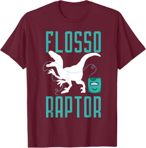 Dinosaur Dentist Dental Surgeon Dino Mouth Doctor Gift T-Shirt - T-Shirt | Maroon