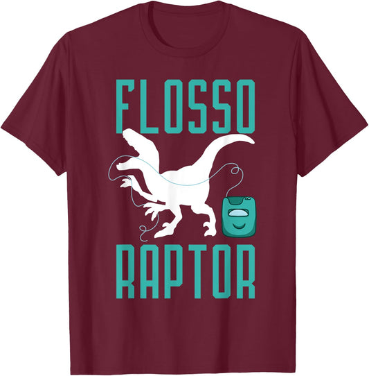 Dinosaur Dentist Dental Surgeon Dino Mouth Doctor Gift T-Shirt - T-Shirt | Maroon