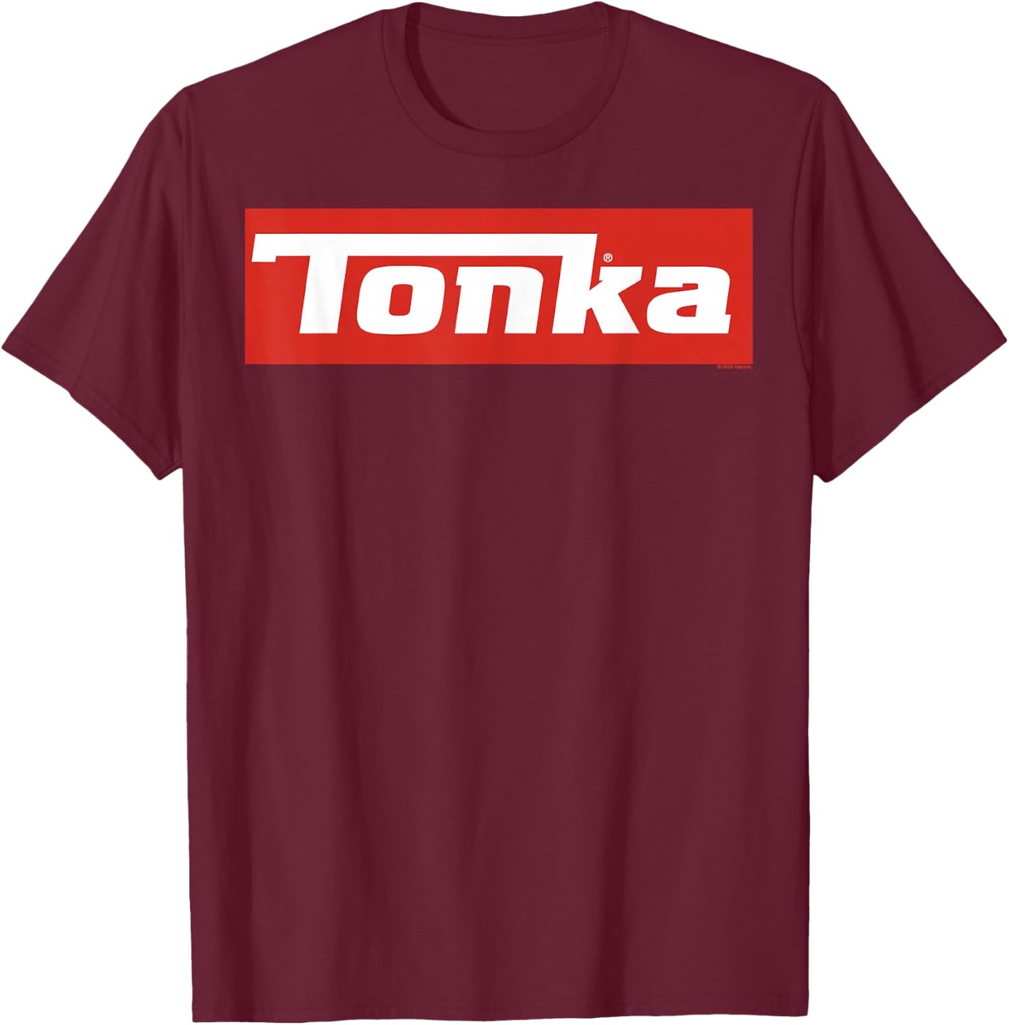 Tonka Simple Red Vintage Logo T-Shirt - T-Shirt | Maroon