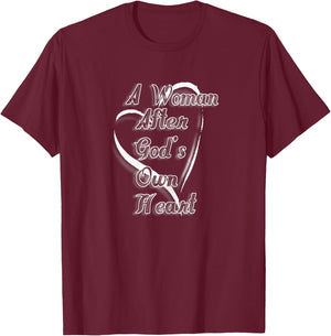 A Woman After God's Heart T-Shirt - T-Shirt | Maroon