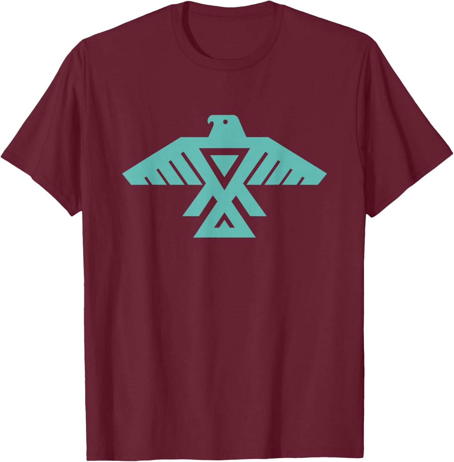 Native American Thunderbird Funny Tribal Art Gift Men Women Small T-Shirt - T-Shirt | Maroon