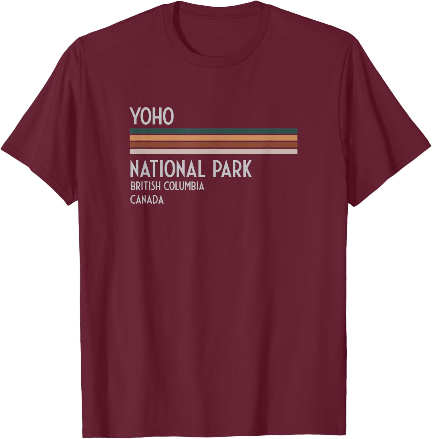 Yoho National Park Canada T-Shirt - T-Shirt | Maroon