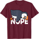 Atlantic Puffin Shirt Men Puffin Bird Shirt Puffin Gift Nope T-Shirt - T-Shirt | Maroon