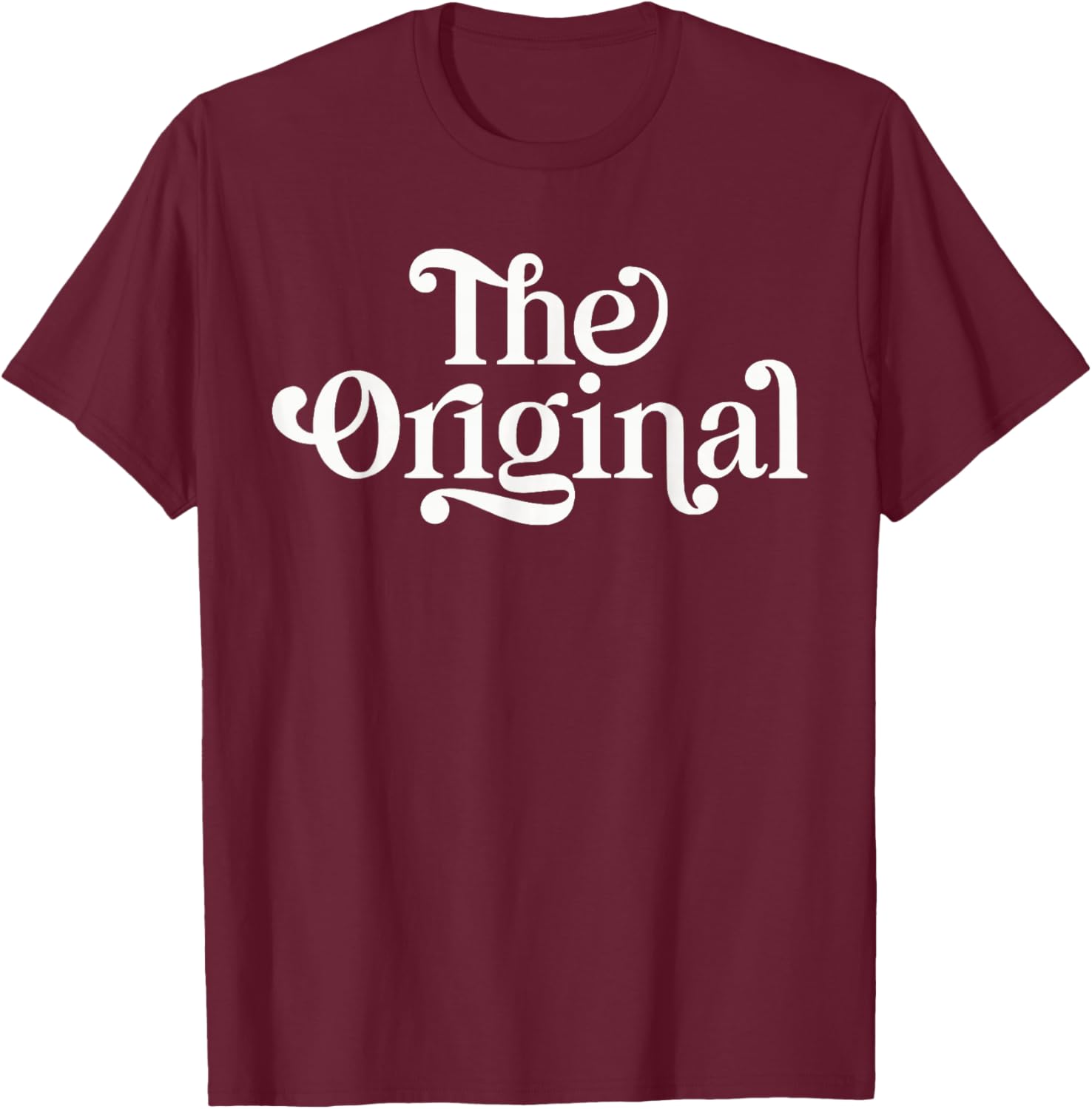The Orginal Funny Siblings Matching Family T-Shirt - T-Shirt | Maroon