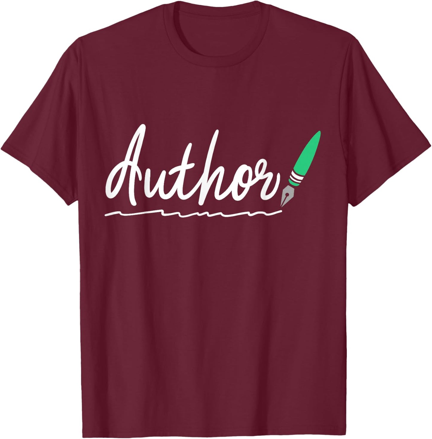 Author Blogger Blogging Journalist Writing Gift T-Shirt - T-Shirt | Maroon