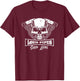 Loud Pipe Save Lives Bikers Skull Men's Women's T-Shirt - T-Shirt | Maroon