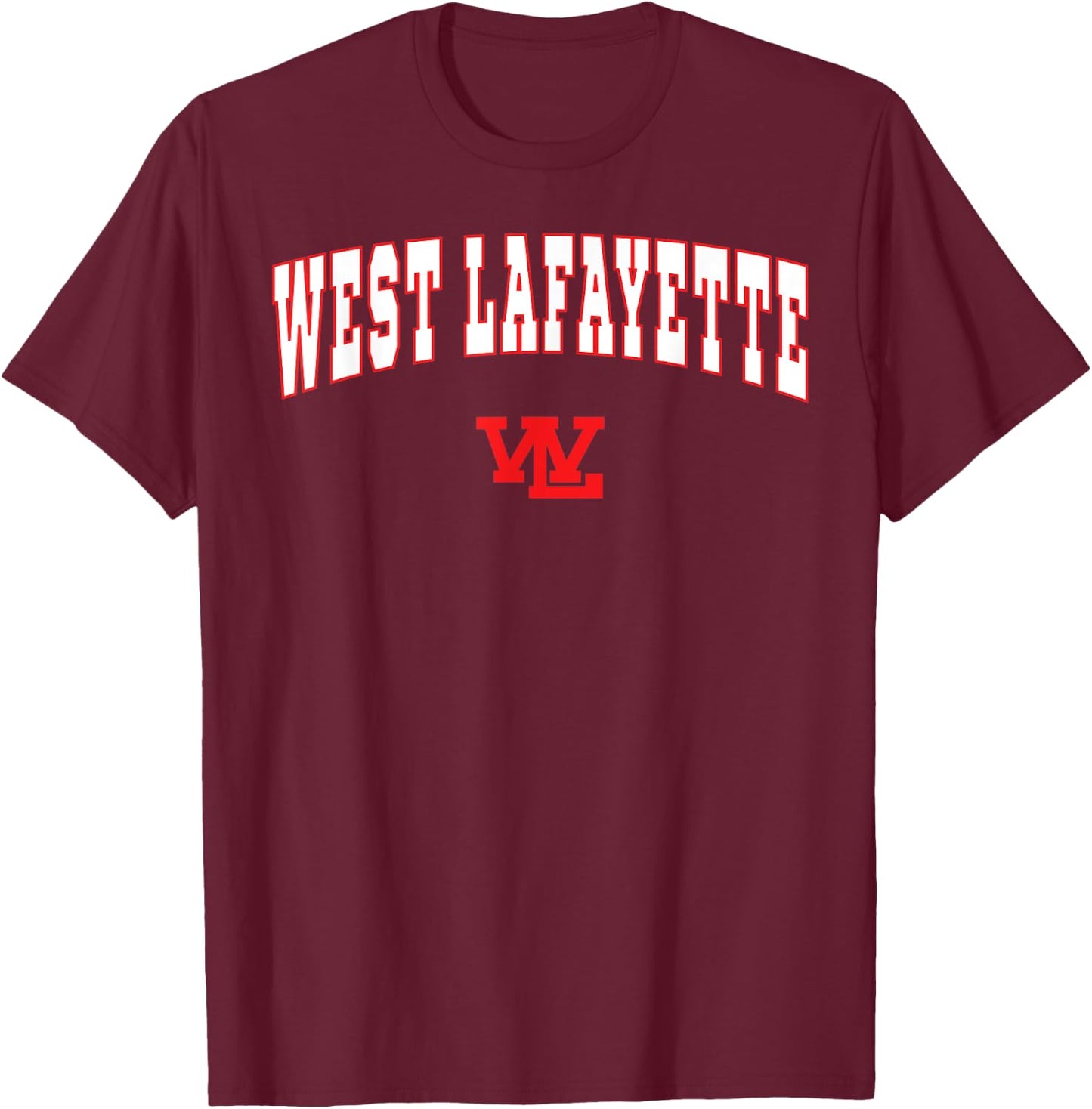 West Lafayette High School Red Devils T-Shirt - T-Shirt | Maroon