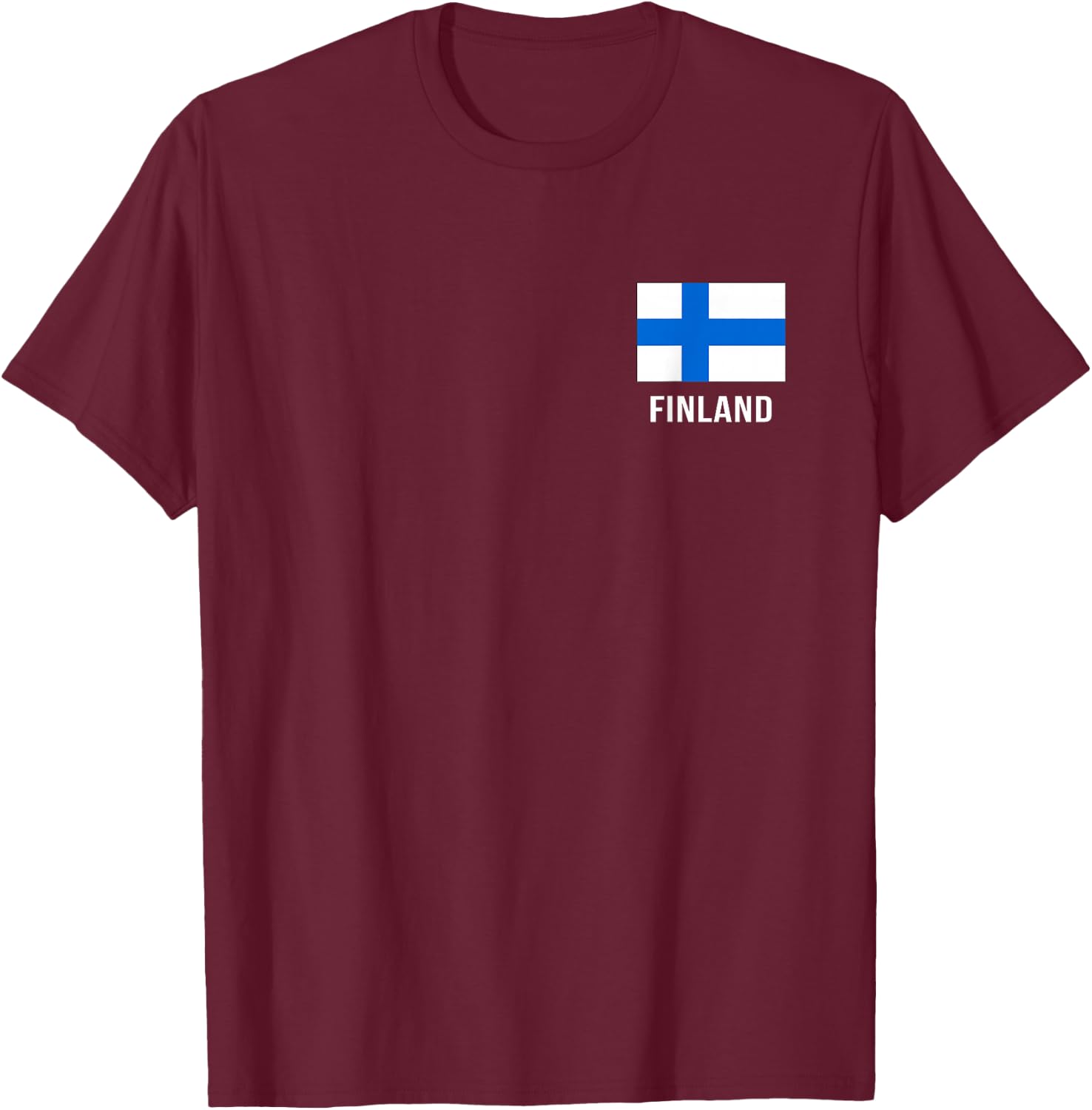 Finland Flag Shirt | Finnish T-Shirt - T-Shirt | Maroon