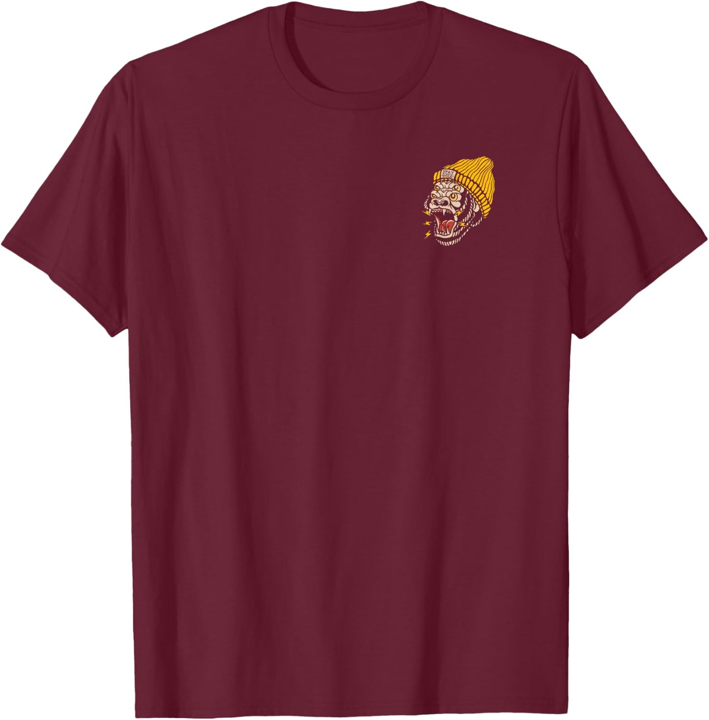 American Traditional Tattoo Gorilla Alternative Old School T-Shirt - T-Shirt | Maroon