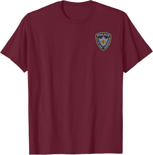 Disney Pixar Onward City Of New Mushroomton Police T-Shirt - T-Shirt | Maroon