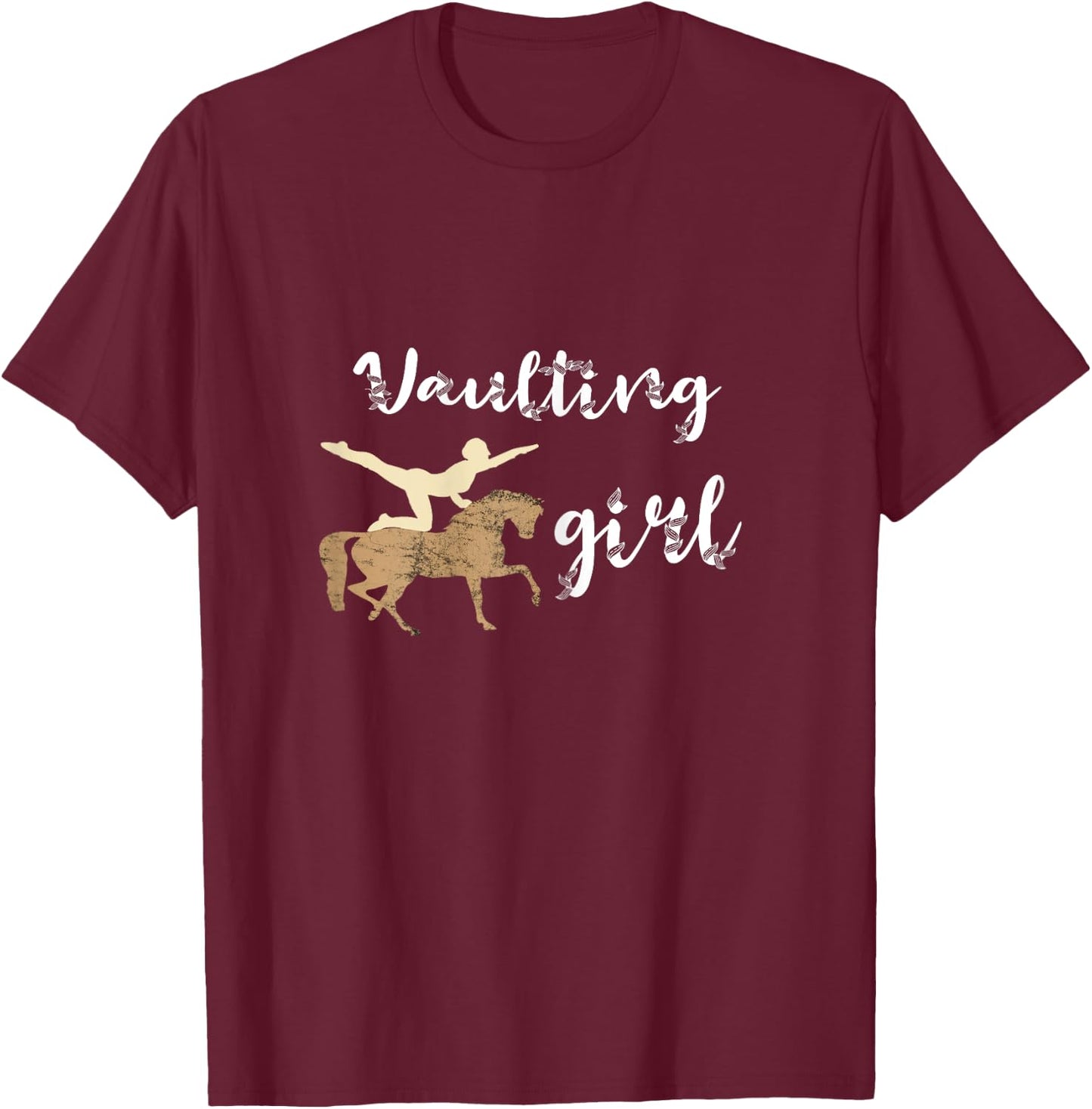 Vaulting Girl Volti Girls Vaulting Vaulter Rider T-Shirt - T-Shirt | Maroon
