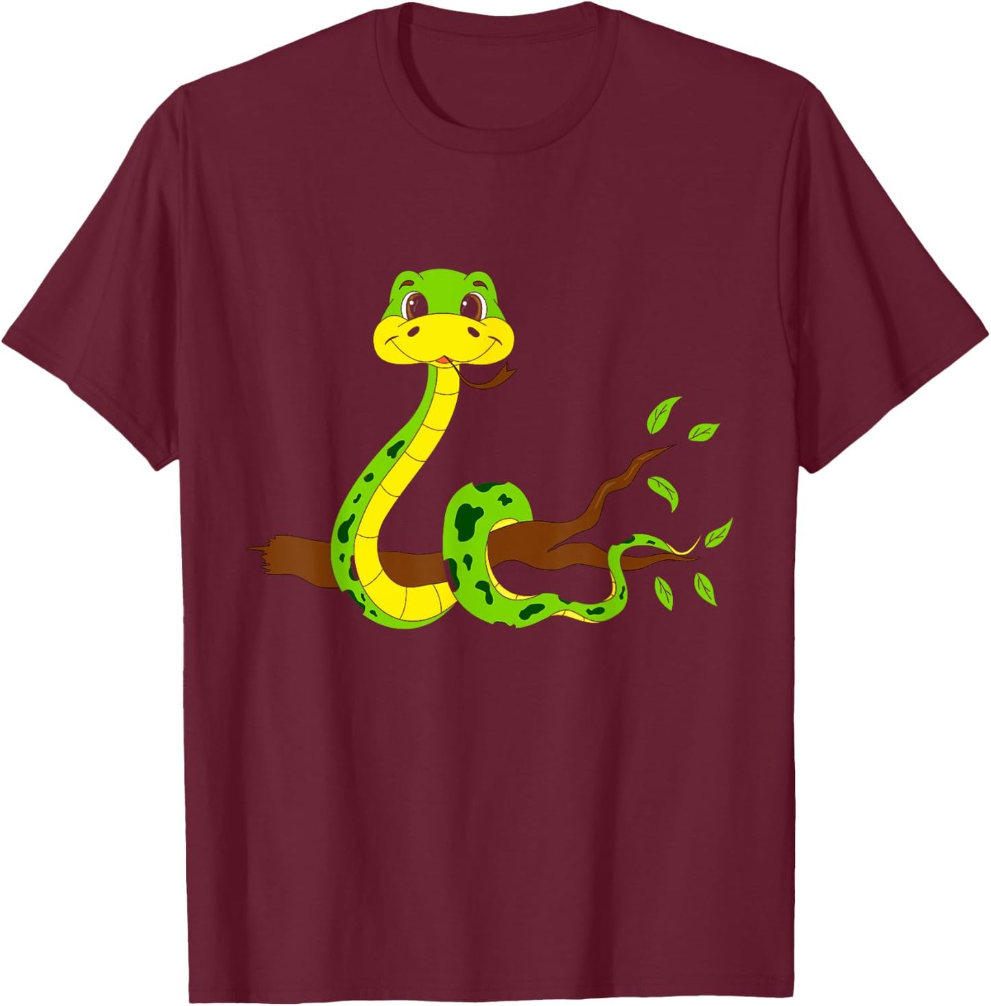 Wild Reptile Animal Kids Gift Snake T-Shirt - T-Shirt | Maroon