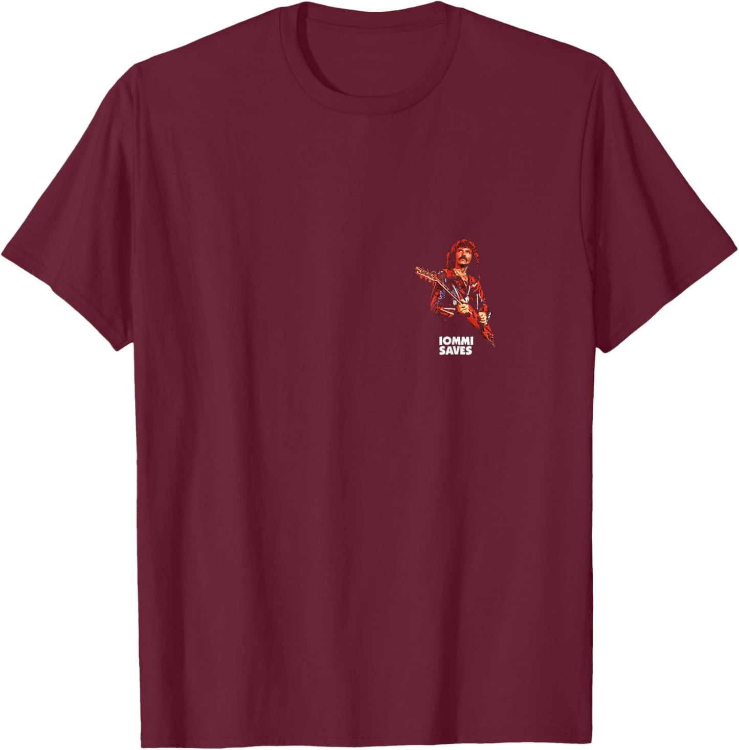 Iommi Saves T-Shirt - T-Shirt | Maroon