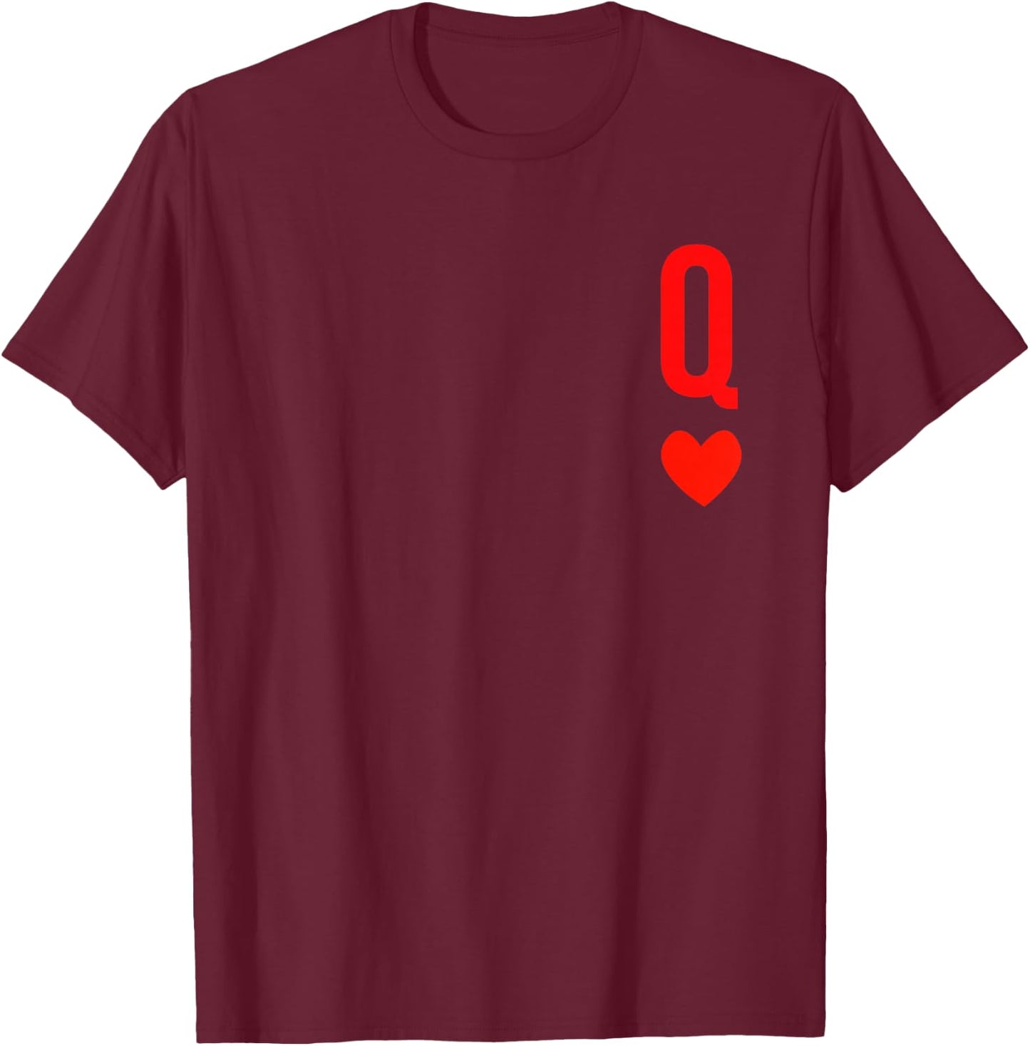 Queen of Hearts T-Shirt - T-Shirt | Maroon