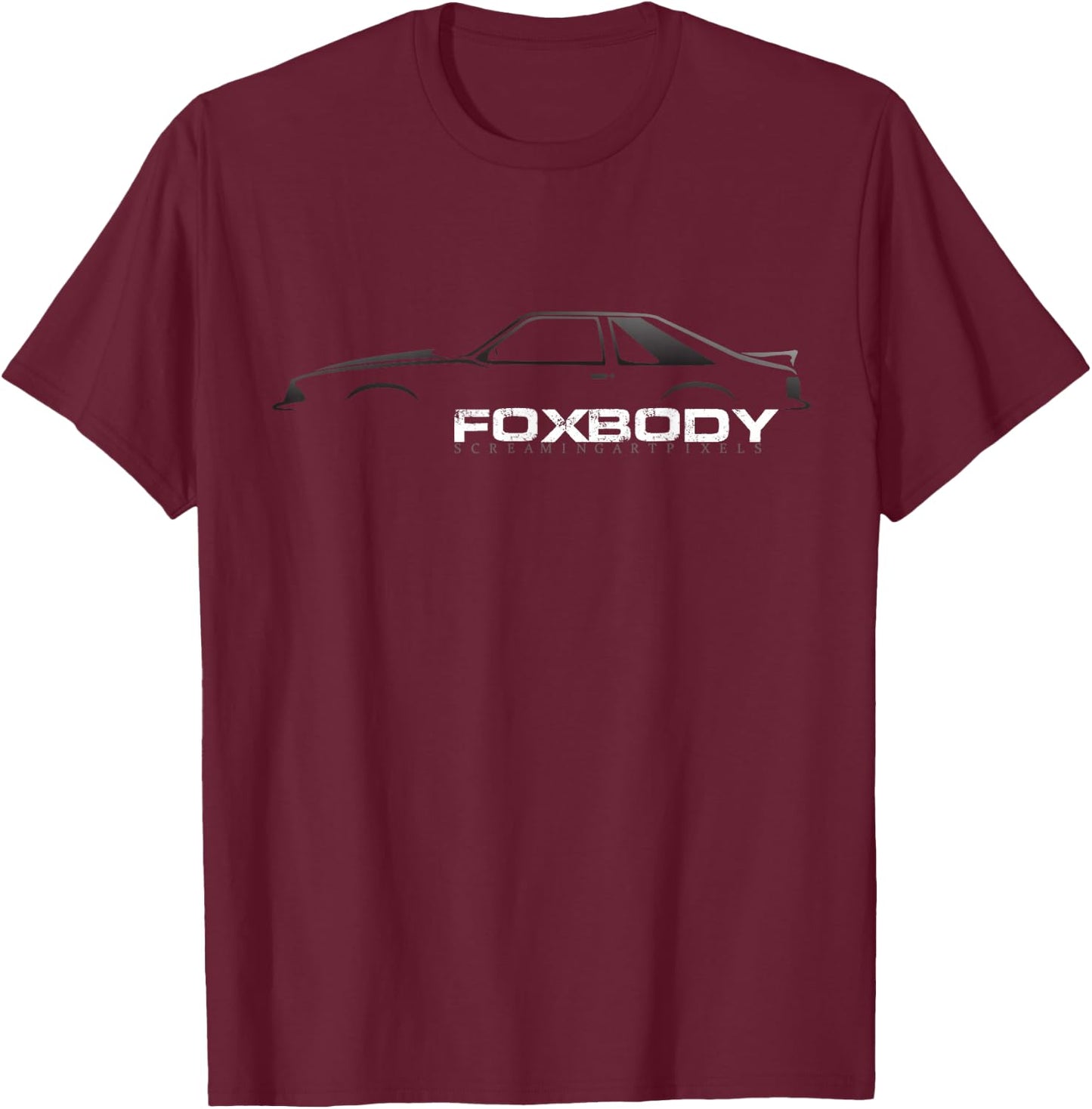 Foxbody Gift the stang enthusiast T-Shirt - T-Shirt | Maroon