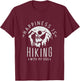 Happiness is hiking with my Dog Hike Climbing Dog Lover Men Women T-Shirt - T-Shirt | Maroon