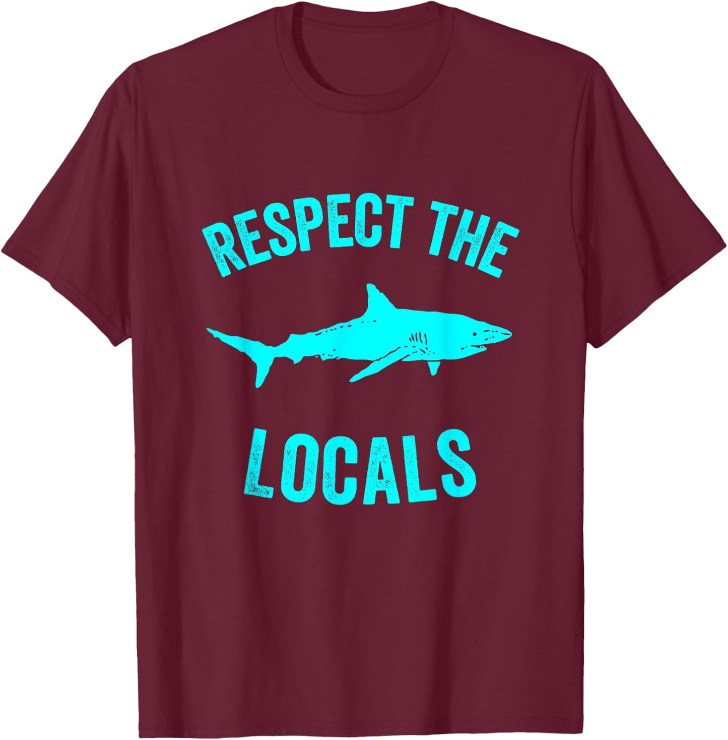 Shark Shirt Women | Shark Ocean Animal Rights T-Shirt - T-Shirt | Maroon