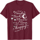 Oscar Wilde Quote Freedom, Flowers, Books, Moon T-Shirt - T-Shirt | Maroon