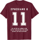 Ephesians 6:11 Armor Of God Bible Verse Sports Christian T-Shirt - T-Shirt | Maroon