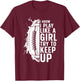 Cool Football Girls Football Player Coach Sports T-Shirt - T-Shirt | Maroon