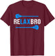 Cool LAX Lacrosse Shirt for Boy Men T-Shirt - T-Shirt | Maroon