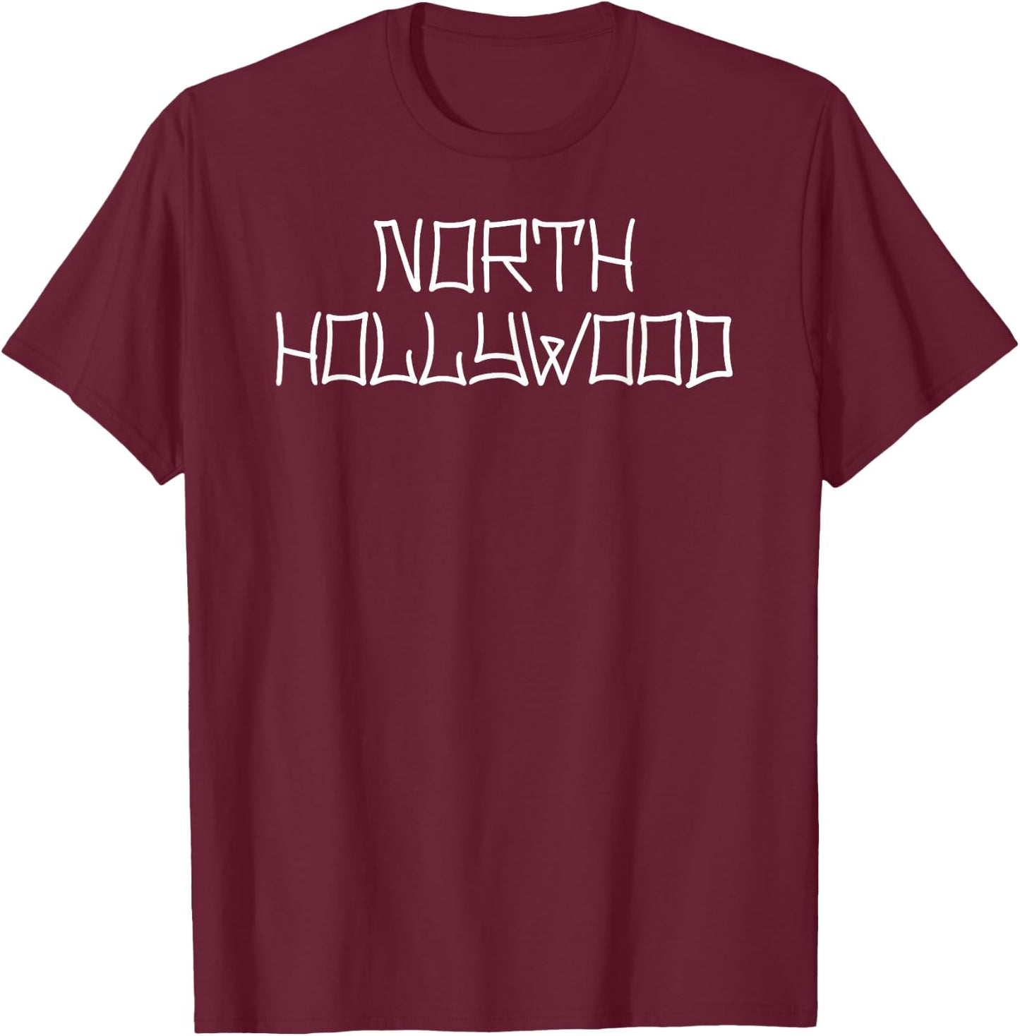 North Hollywood California Neighborhood Noho 818 SFV Valley T-Shirt - T-Shirt | Maroon