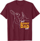 Best Bunny Dad Ever Rabbit Daddy Bunny Father Bunny T-Shirt - T-Shirt | Maroon